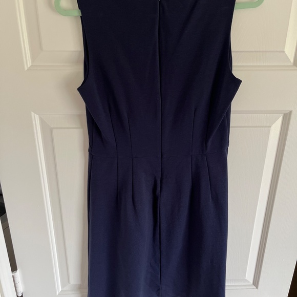 NWOT Boden Sarah navy blue ponte vneck  shift dress S-M - Picture 3 of 11